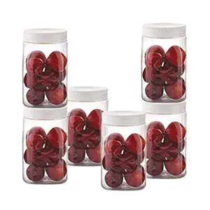 Cello Fridge Door Canister, Safe Plastic, Set of 6, 750ML, White