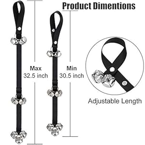 Canine Doorbells High quality for Coaching Potty, Adjustable Canine Bells to Go Exterior with 7 Additional Giant Loud DoorBells, Potty Coaching Pet Doorbells