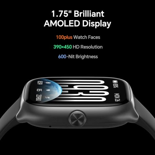 Image of Smart Watches for Women Men[3 Bands], 1.75 inch AMOLED Small Women's Smartwatch