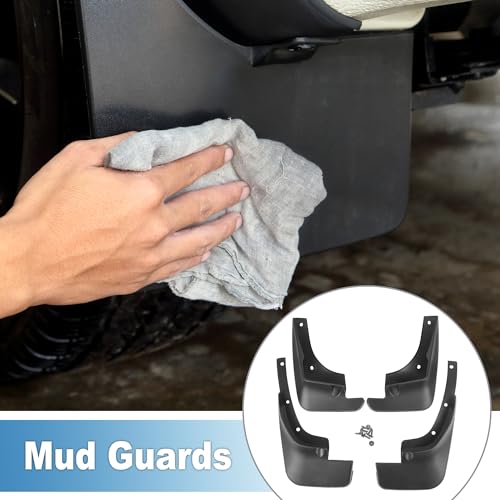 Image of Mud Flap Splash Guard with Mount Accessories Front & Rear Side Mud Guard for Toyota Camry Sedan 1997-2001 (Set of 4), 31x27x14cm, Black