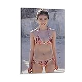 QINGYUAN 今田美桜 女優 写真 セクシー 水着 かわいい アートパネル ポスター バスルーム ベッドルーム リビング装飾 キャンバス ウォールアート プリント 油彩画 壁の絵16x24inch(40x60cm)