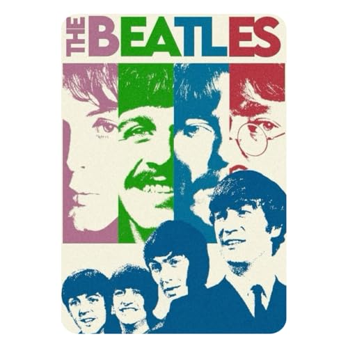 Image of Zesta Bathroom Decor Items Washroom Decor Tin Sign | Aesthetic Posters Wall Poster for Bedroom | Magnetic Cafe Decoration Items /Restaurant Decorations Items | Quirky Home Decor Bar Accent (Beatles)