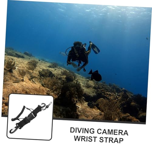 Correa de mano para cámara de buceo con cuerda elástica de pulsera anticaídas 5