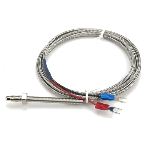 Termopar tipo K M6 para alta temperatura con sensor metálico y cable de 2m 2