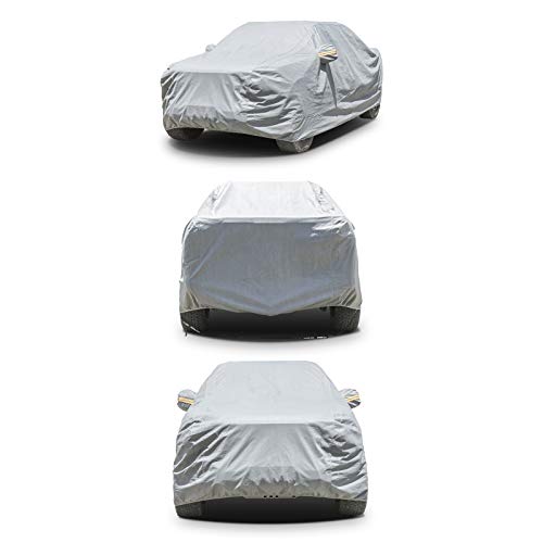 Shieldo Soft Shell Truck Pickup Cover Waterproof Windproof Snowproof All Season Fit Tacoma Colorado Canyon Ranger Pickup Length Up to 215" - Thumbnail 4