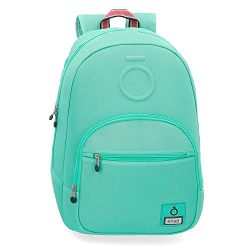 Enso Basic Mochila  Unisex  Verde  Turquesa   46 cm