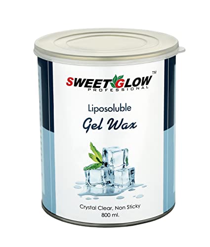 Professional Liposoluble Gel Wax Crystal Clear Non Sticky Wax (800 Grams) | Arms, Legs, Chest, Back, And Full Body | Men & Women | Tan Removal | Oily To Normal Skin