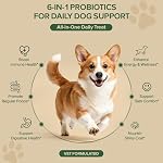 Probiotics for Dogs - Dog Probiotics for Yeast, Itchy Skin and Itchy Ears, Digestive Health, Diarrhea Relief, Gut & Immune Support - with 7 Enzymes, 3 Prebiotics & Omega-3 (Duck 30ct) - Image 2