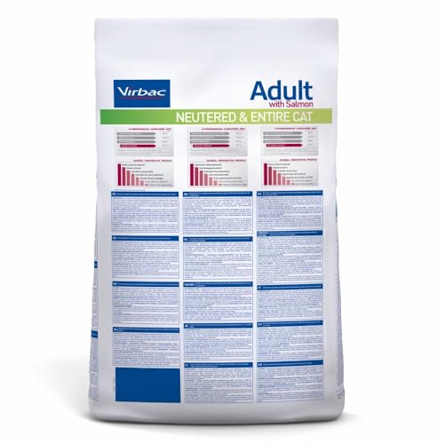 VIRBAC HPM Feline Adult NEUTERED Entire Salmon 3KG