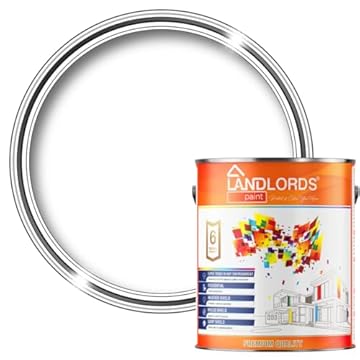 Landlords Fence and Garden Shed Paint | Furniture, Barn, Wood and Outdoor Paint | Quick-Drying Protection for Furniture | White 5L