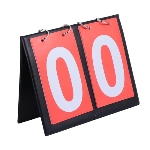 Marcador Plegable Portátil para Baloncesto Rojo miniatura 1