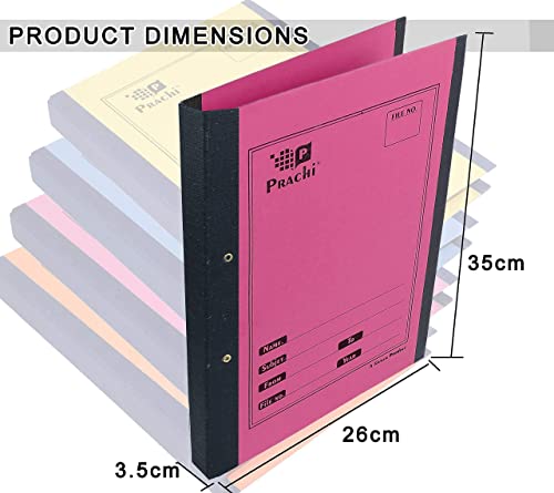 Image of TULMAN Files for Office Paper Spring Files Organizer Report Document Folder - A-4 Size - Multicolor Pack of 12