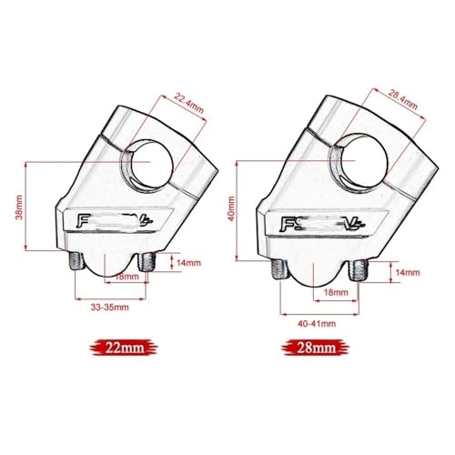 Abrazadera para manillar de motocicleta con acabado resistente para NTV650 7