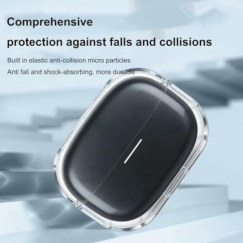 Image of Compatible with Redmi Buds 8 Pro Case Cover,Shock-Proof,Premium Silicone with Keychain