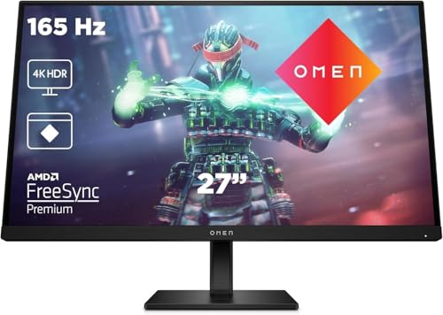 HP OMEN 27s Monitor Gaming 27 FHD 1920 x 1080 a 240Hz, IPS, 16:9, 1ms, HDMI, Antirreflejo,AMD FreeSync Premium, Compatible con Consolas Negro