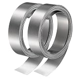 QUARKZMAN 2 Rollen Reine Nickelstreifen 2m/Rolle 0,15x10mm Silber