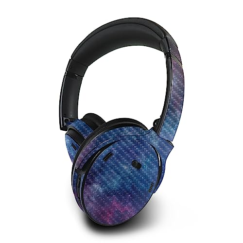 Image of MightySkins Carbon Fiber Skin Compatible with Bose QuietComfort 45 Headphones - Nebula | Protective, Durable Textured Carbon Fiber Finish | Easy to Apply, Remove, and Change Styles | Made in The USA
