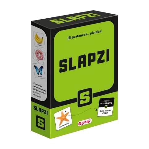 Ludilo 80956 Slapzi-Loyal, Card, Educational Game for Kids, Fun to Play with Family or Friends, be The Fastest to find The Picture Letter, Speed and Perception, Multicoloured Cover