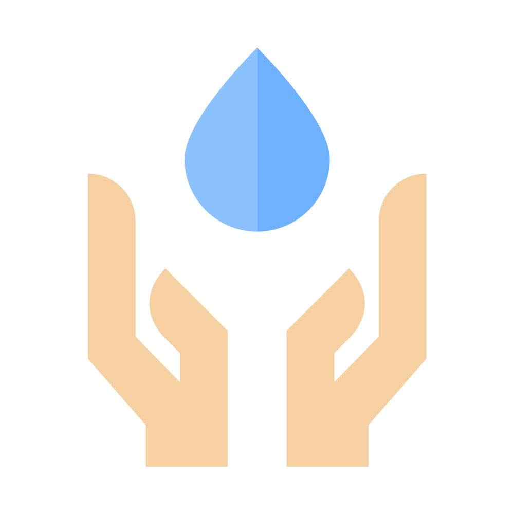 5 Acehands Holding Drop Sticker Poster|Save Water|Save Environment
