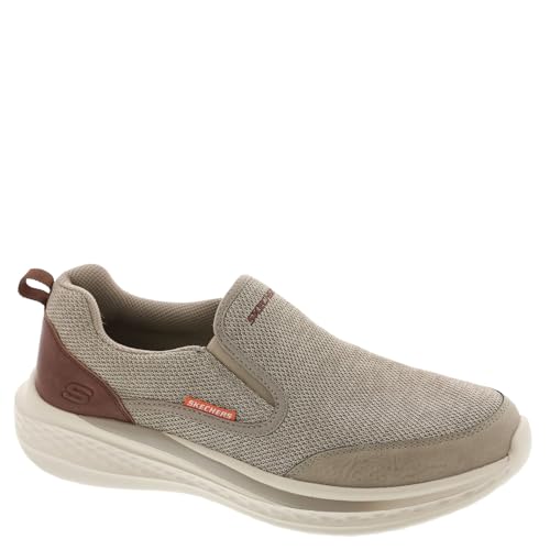 Skechers Men's Slade - Lucan Dual Gore Mesh Slip On,Khaki,7.5 X-Wide