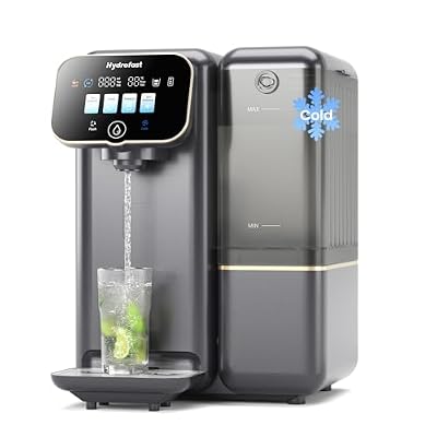 Hydrofast C100 Reverse Osmosis Water Filter Countertop with Cooling, Plug & Play, Great Taste & Pure Quality, Fast Filtration, Eliminates Bottled Water Costs
