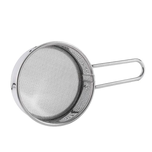 Fine Mesh Strainer - Bread Sifter | Baking Strainers for Cake | Stainless Steel Fine Mesh Strainer | Fine Mesh Powdered Sugar Duster | Vintage One-Hand Strainer | Powdered Sugar Shaker for Baking