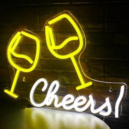 Image of LED Neon Sign Night Light for Wall Party Decor Bedroom Room Bar Wedding Home Birthday Art Decoration Christmas with USB Chain Light modulator 5v 16.5 inch*9.1 inch