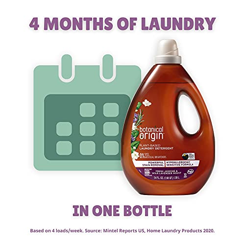 Botanical Origin Plant-Based Laundry Detergent Free From Dyes And Brighteners, Lavender, 54 Fl Oz #TOP7
