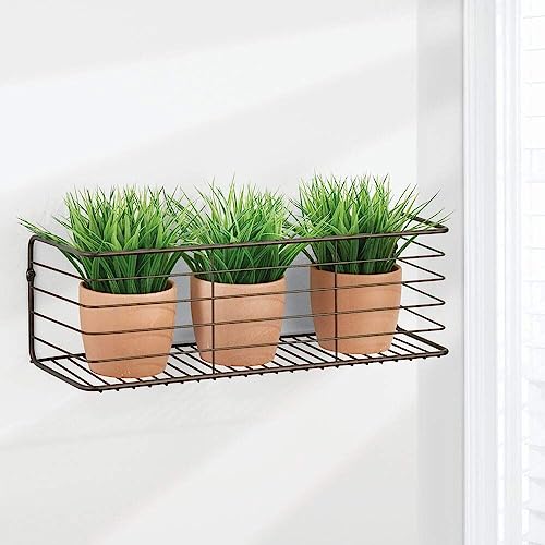 Image of Craft Mshopr inchMultipurpose Iron Wall-Mounted Kitchen Shelves Spice Rack | Medium Size 16X5.5X5.5 Inches | Black | Spice Holder And Bottle Organizer