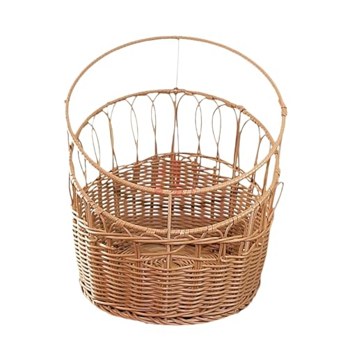 Bothyi Fruit Basket Food Display Basket Sturdy Waterproof Portable Washable Sundries Organizer Picnic Basket for Party Kitchen Hotel