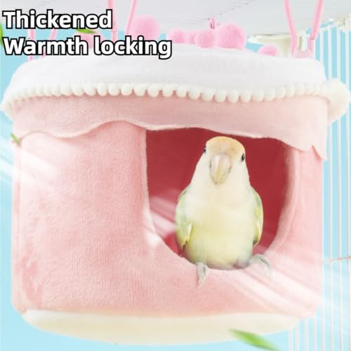 Cama de pelúcia para pendurar na cama macia e quente para pássaros, papagaio, periquito, calopsita,