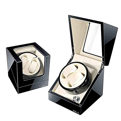 SXSWCH Caja de Reloj automática Rewinder, Relojes Caja automática de bernería Caja de visualización de dosis de Almacenamiento con Pintura Motor Extremadamente Tranquilo Hermoso hogar