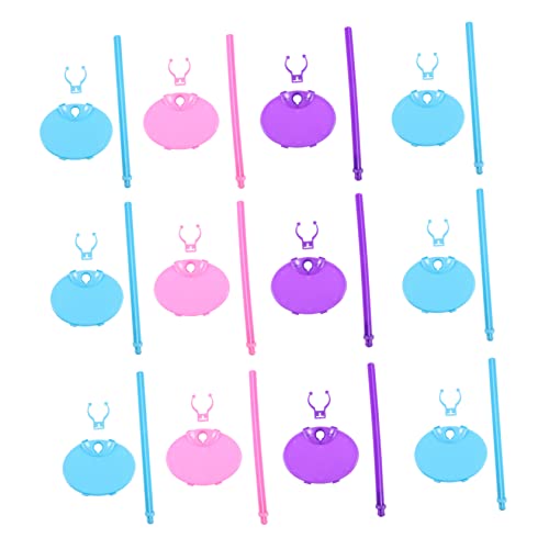 DIKACA 20 Piezas Puesto de muñecas Soporte para muñeca Modelo de elevación Organizador de muñecas Toys Accesorios Bebe muñeco Soportes de Juguete expositores de Soporte para muñecas