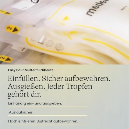 Medela All-in-One Set zur Aufbewahrung von Muttermilch mit 150ml-Flaschen, Easy Pour & wiederverwendbaren Muttermilchbeuteln… – Ansicht 6