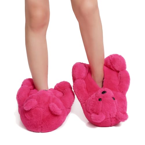 Teddy Bears Slippers For Women Fluffy Shoe Cute House Animal Slippers Fuzzy Cartoon Character Mama Bear Sneaker Slippers Christmas Valentine Birthday Gifts4