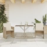 Sophrelle Set da Bistrò 3 pz con Cuscini Beige in Polyrattan Beige,365066
