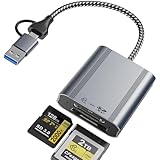 cartes bonne fête gratuites à envoyer 【USB 3.2 (Gen 2) 10 Gbit/s SUPER VITESSE POUR CARTE CFEXPRESS】 – Ce lecteur de cartes CFexpress est spécialement conçu pour les cartes mémoire CFexpress (Type B) et prend en charge le transfert de données ultra-rapide USB 3.2 Gen 2 (10 Gbit/s) pour votre carte CFexpress. Pour atteindre la haute vitesse de 10 Gbit/s, le port USB/USB C de vos appareils doit correspondre à la vitesse USB 3.2 GEN2. Remarque : la vitesse de données finale est déterminée par la carte et le type de fente USB.