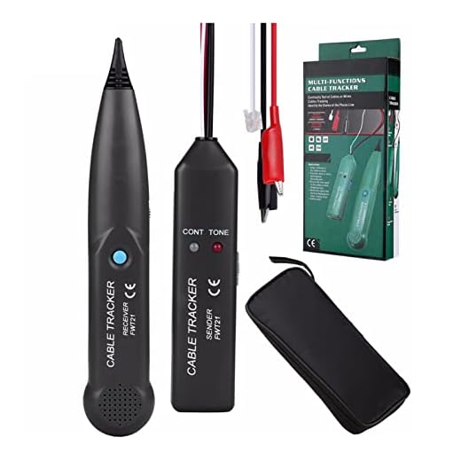 GOLD TESTER MS6812 Testare professionell linje Lan Detektor UTP STP Telefontrådspårning Breakpoint Location Diagnose Tone Lokalisera underjordiska ledningar, kablar, rör oc (Color : Black)