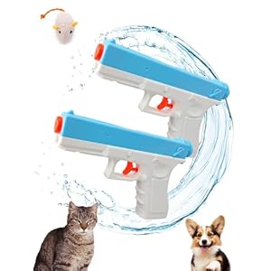 Squirt Guns for Cats Dogs Training, Cat Deterrent, Water Pistols for Dogs Cats Pets Training, Size for Adults, 2 Pack