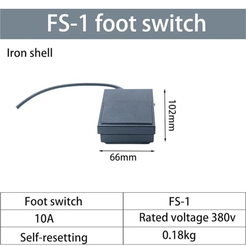 Pédale de commande momentanée FS-1 TFS en acier robuste 380V