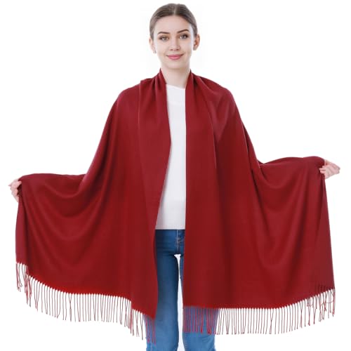 Image of Pashmina Scarf and Shawl - Soft Women Pashminas Wrap for Wedding Evening Party dresses
