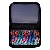 Pesca de calamares de Alerta luros Kit 3D Ojos Luminosos 12 cm cebos giratorios de Pesca con Gancho Kits de señuelo de Pesca