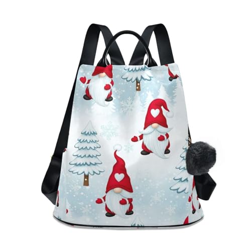Sac à dos femme nains barbes rouges fermeture éclair nylon léger