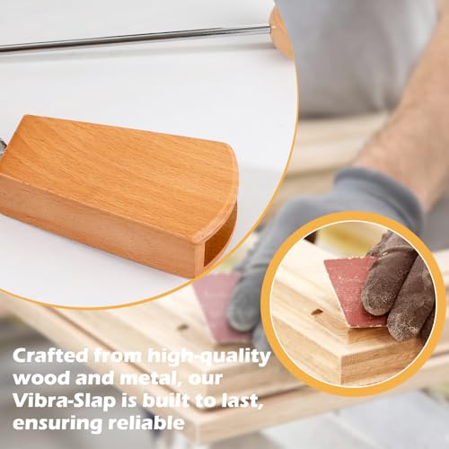 Wirmevi WIR24081901 Vibraslap, Percussion Instrument, Latin Hand Percussion Instrument, Easy To Use Handheld Rattling Sound Effect thumb #4