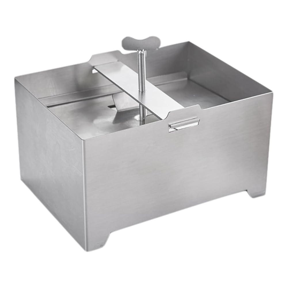 CTRLZS Tofu Presses Tofu Press, Stainless Steel Tofu Presses, Adjustable Paneer Maker with Drain Hole and Drip Tray