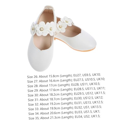 GALPADA Shoes Kids Girls Toddler Soft Sole Shoes White Comfortable Breathable Material Size 26 Eu27 Us9.5 Uk102