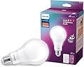 Philips LED Bright Dial Frosted A21, Non-Dimmable, Eye Comfort Technology, 3000-2600-1600 Lumen, Soft White(2700), 100-150-200W, Title 20 Certified, E26 Base, 1-Pack (576363)