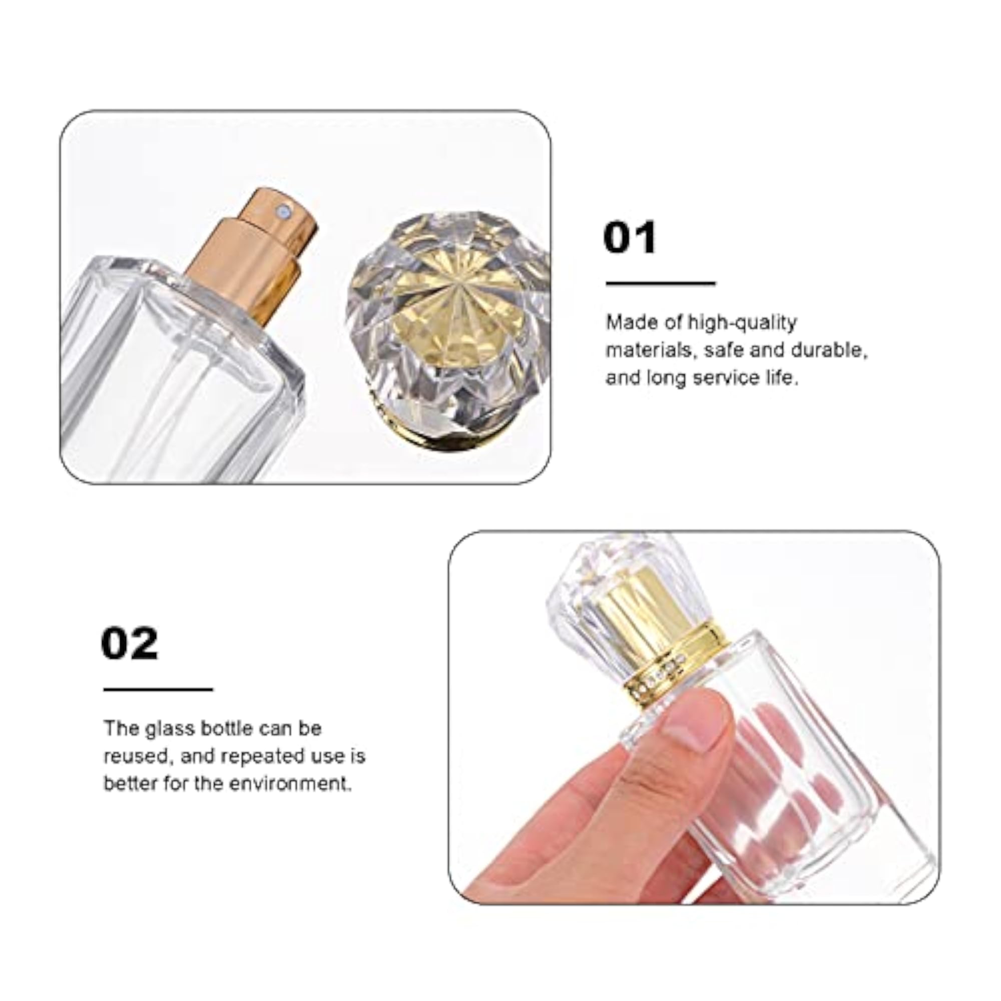 50ml Glass Spray Bottle for Essential Oils