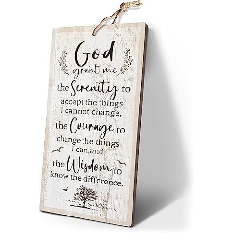YZEXEZY Serenity Prayer Wall Decor Cover