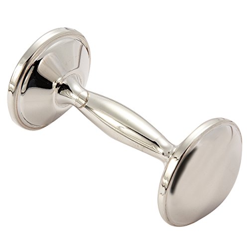 Heim Concept 80831 Elegance Baby Dumbbell Rattle Silver